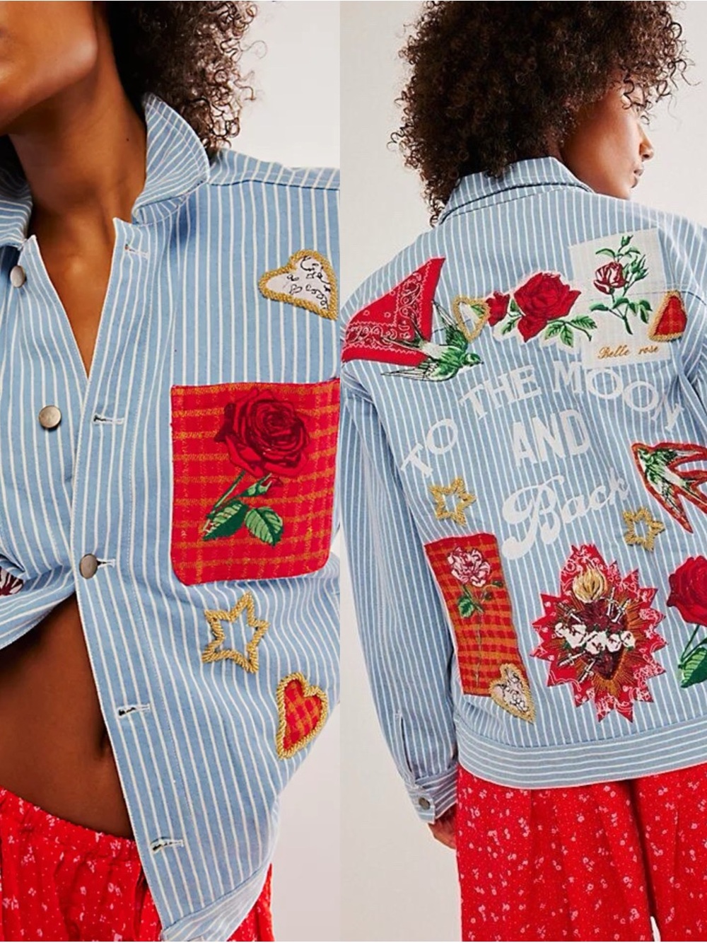 Denim and Bone Romeo Patched Jacket Free People